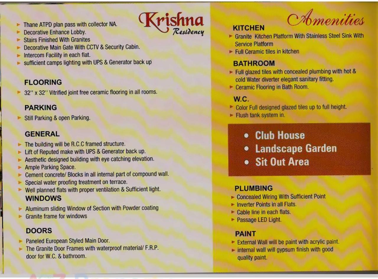  of real estate project Krishna Residency located at Mharal, Thane, Maharashtra