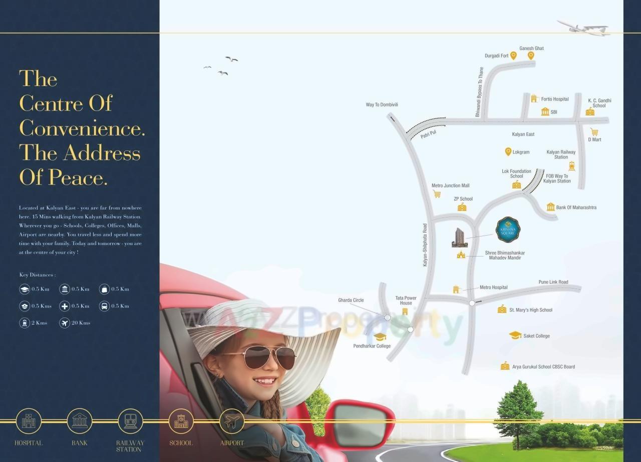  of real estate project Krishna Square located at Netivali, Thane, Maharashtra