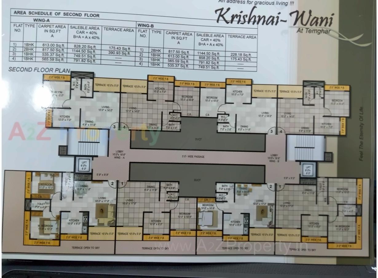 Layout of real estate project Krishnai Vani Complex located at Bhiwandi-m-corp, Thane, Maharashtra