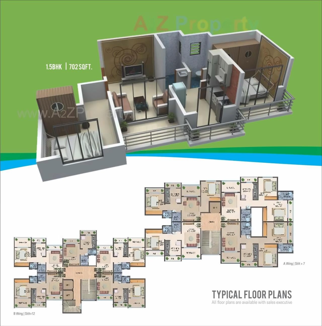Layout of real estate project Kuber Samruddhi located at Dombivli, Thane, Maharashtra