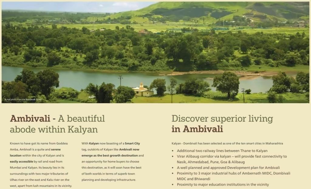 3D Elevation of real estate project La Promenade Baywalk located at Kalyandombivali-m-corp, Thane, Maharashtra