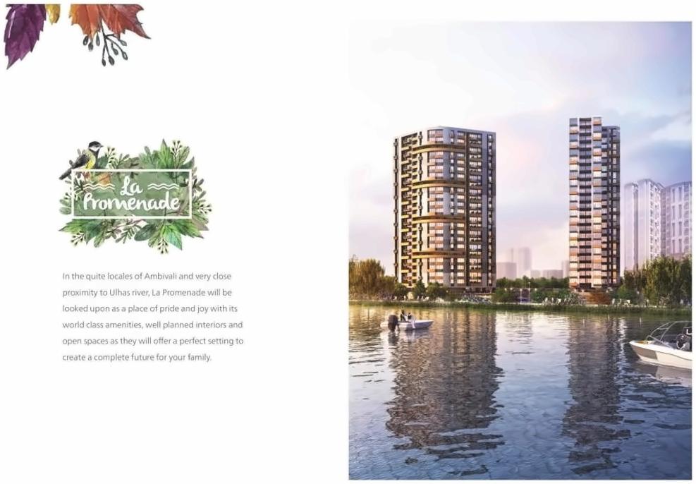 3D Elevation of real estate project La Promenade Baywalk located at Kalyandombivali-m-corp, Thane, Maharashtra