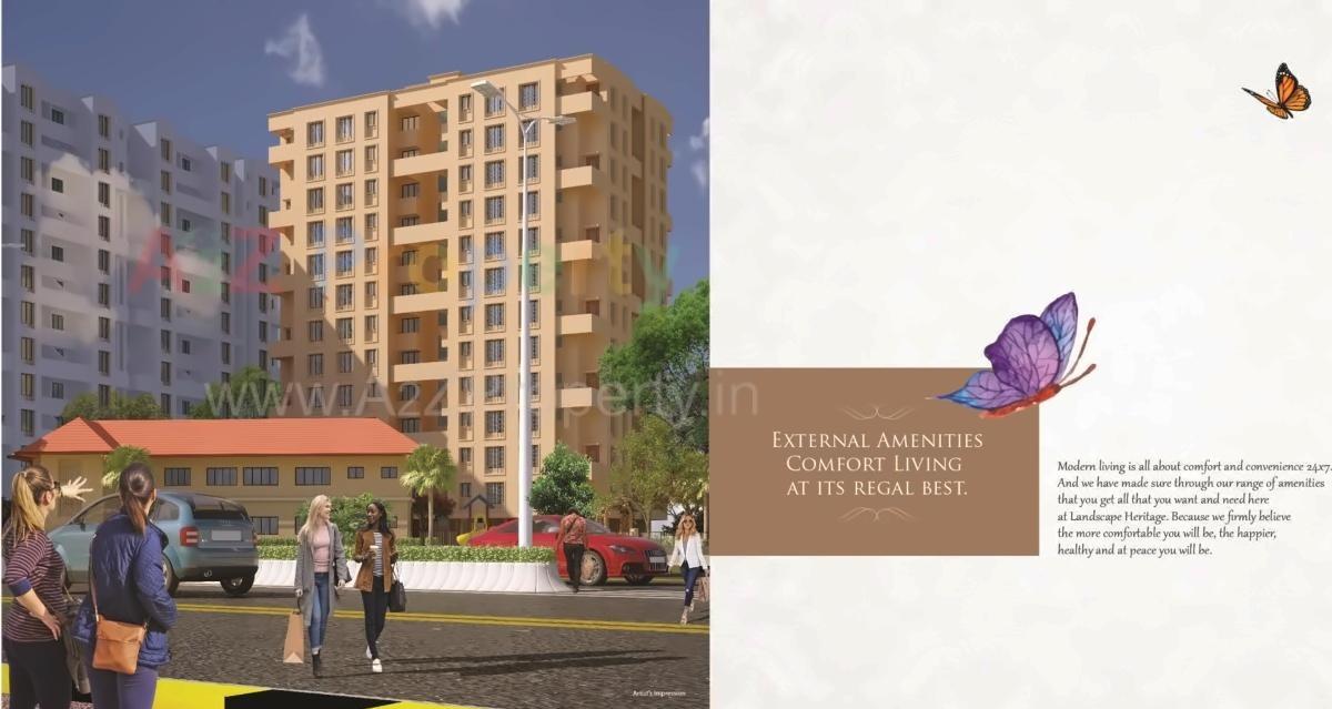 3D Elevation of real estate project Landscape Heritage  No located at Ambarnathm-cl, Thane, Maharashtra