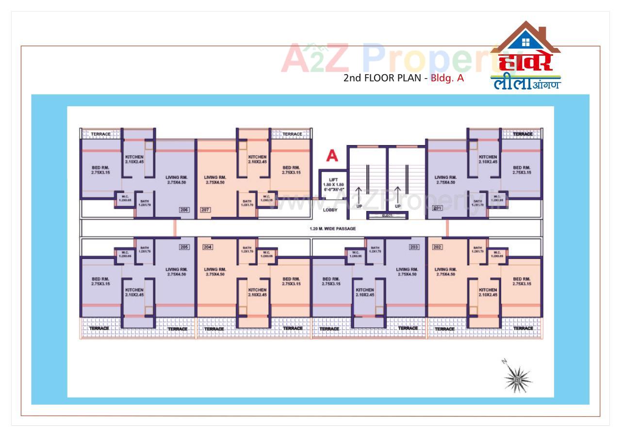 Layout of real estate project Leelaangan located at Badlapur-m-cl, Thane, Maharashtra