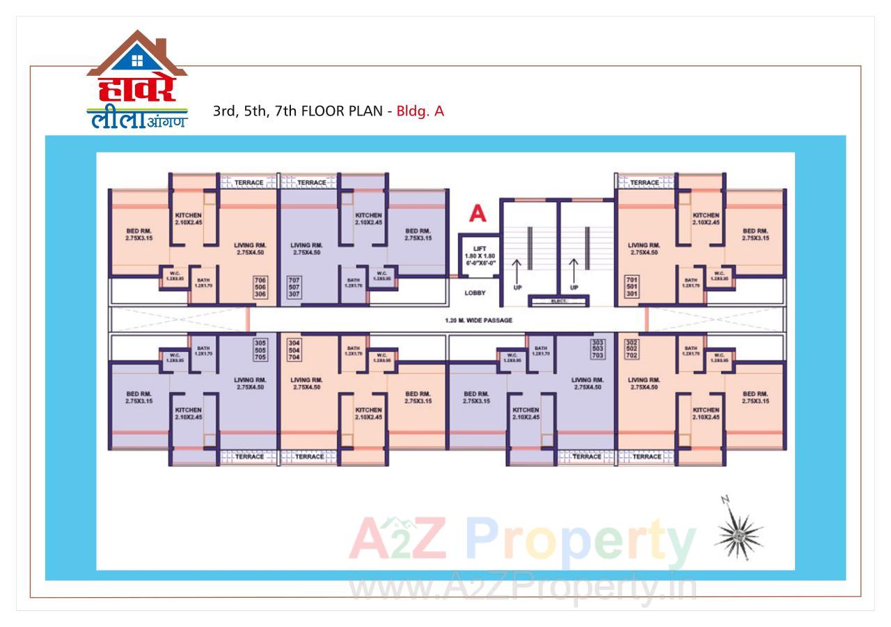 Layout of real estate project Leelaangan located at Badlapur-m-cl, Thane, Maharashtra