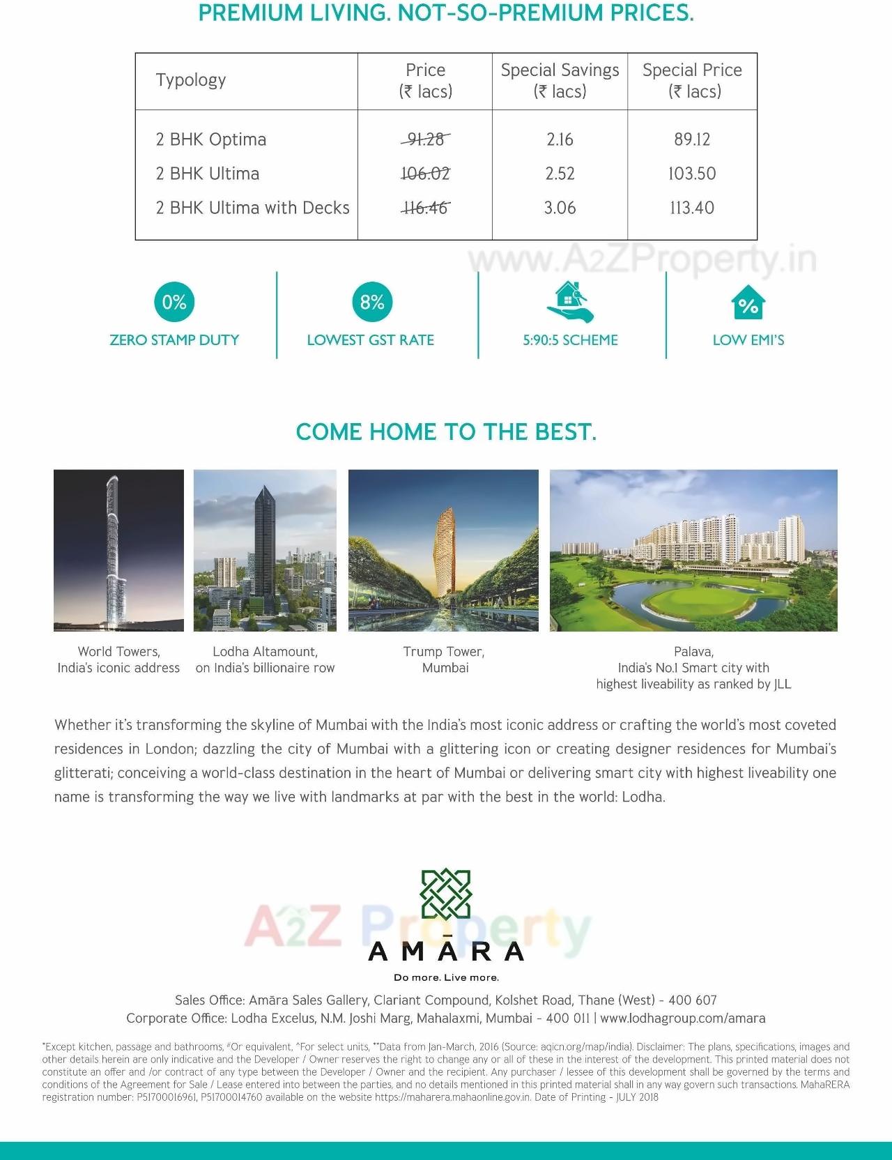  of real estate project Lodha Amara   Tower 20, located at Thane-m-corp, Thane, Maharashtra