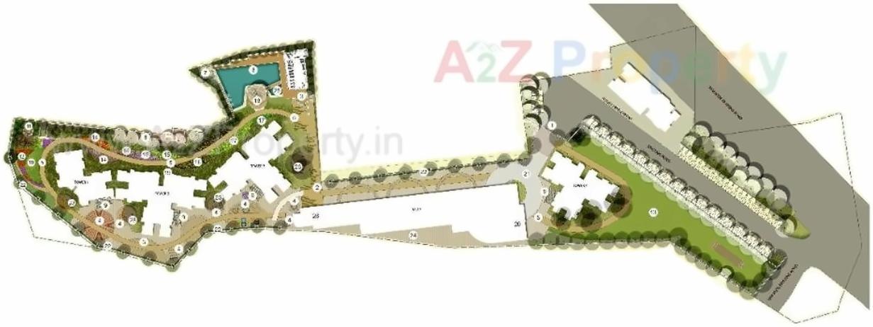 Layout of real estate project Lodha Mira Road Project located at Mirabhayandar-m-corp, Thane, Maharashtra