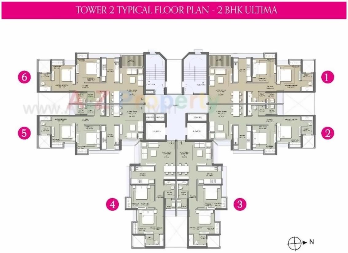 Layout of real estate project Lodha Mira Road Project located at Mirabhayandar-m-corp, Thane, Maharashtra