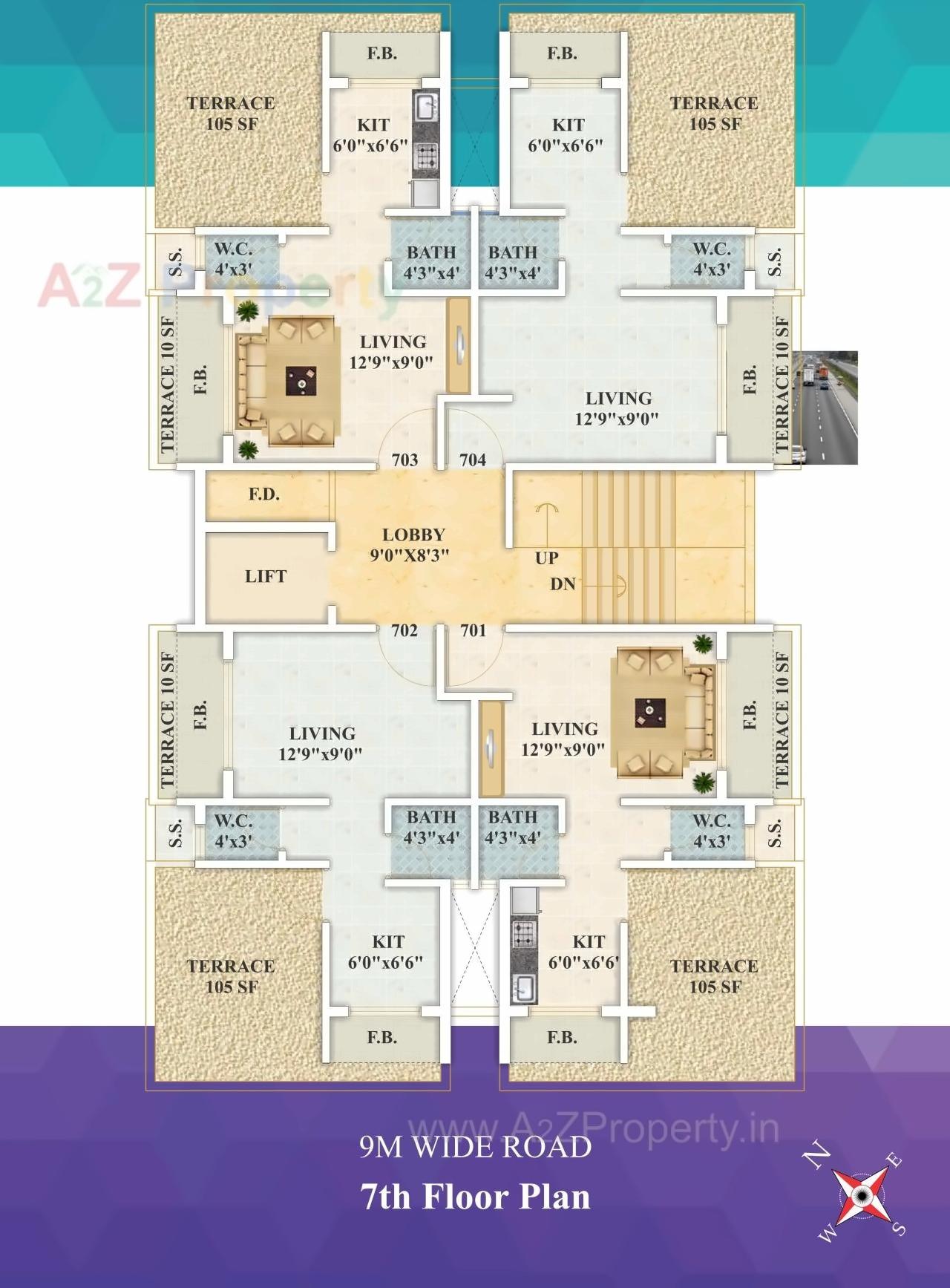 Layout of real estate project Magnum located at Navi-mumbai-m-corp, Thane, Maharashtra