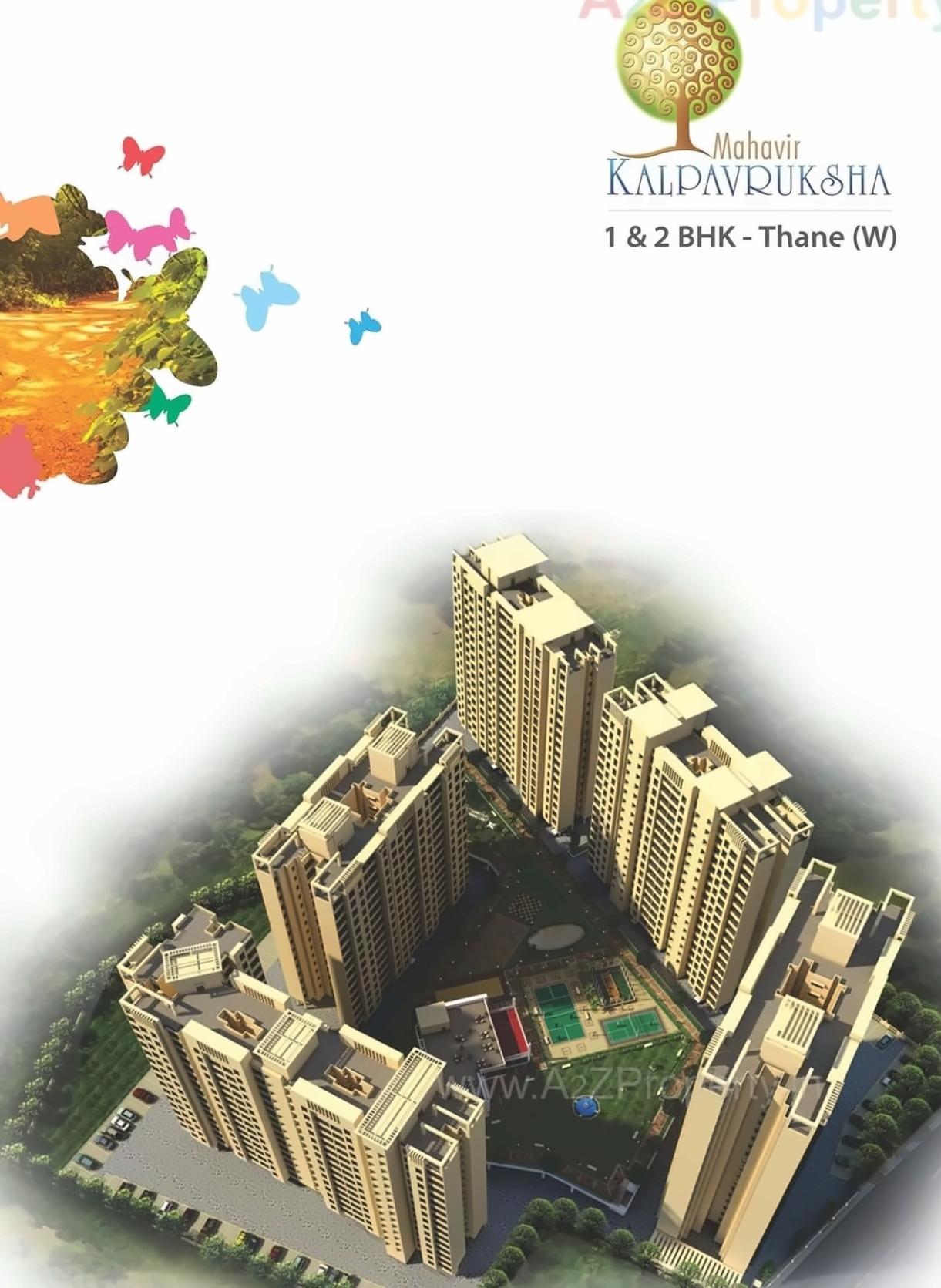 3D Elevation of real estate project Mahavir Kalpavruksha   Oak, Tulip, Alcacia, Almond located at Thane-m-corp, Thane, Maharashtra
