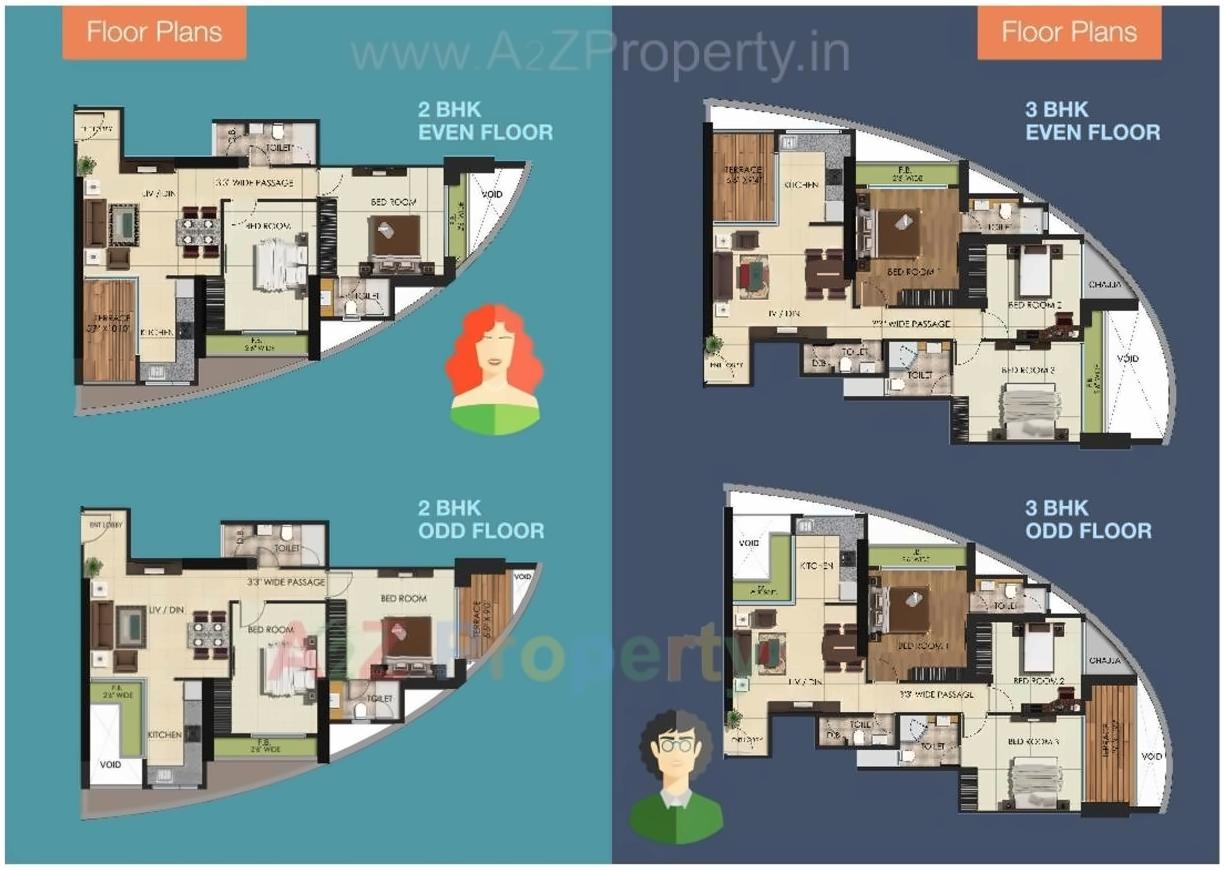 Layout of real estate project Man Residences located at Navi-mumbai-m-corp, Thane, Maharashtra