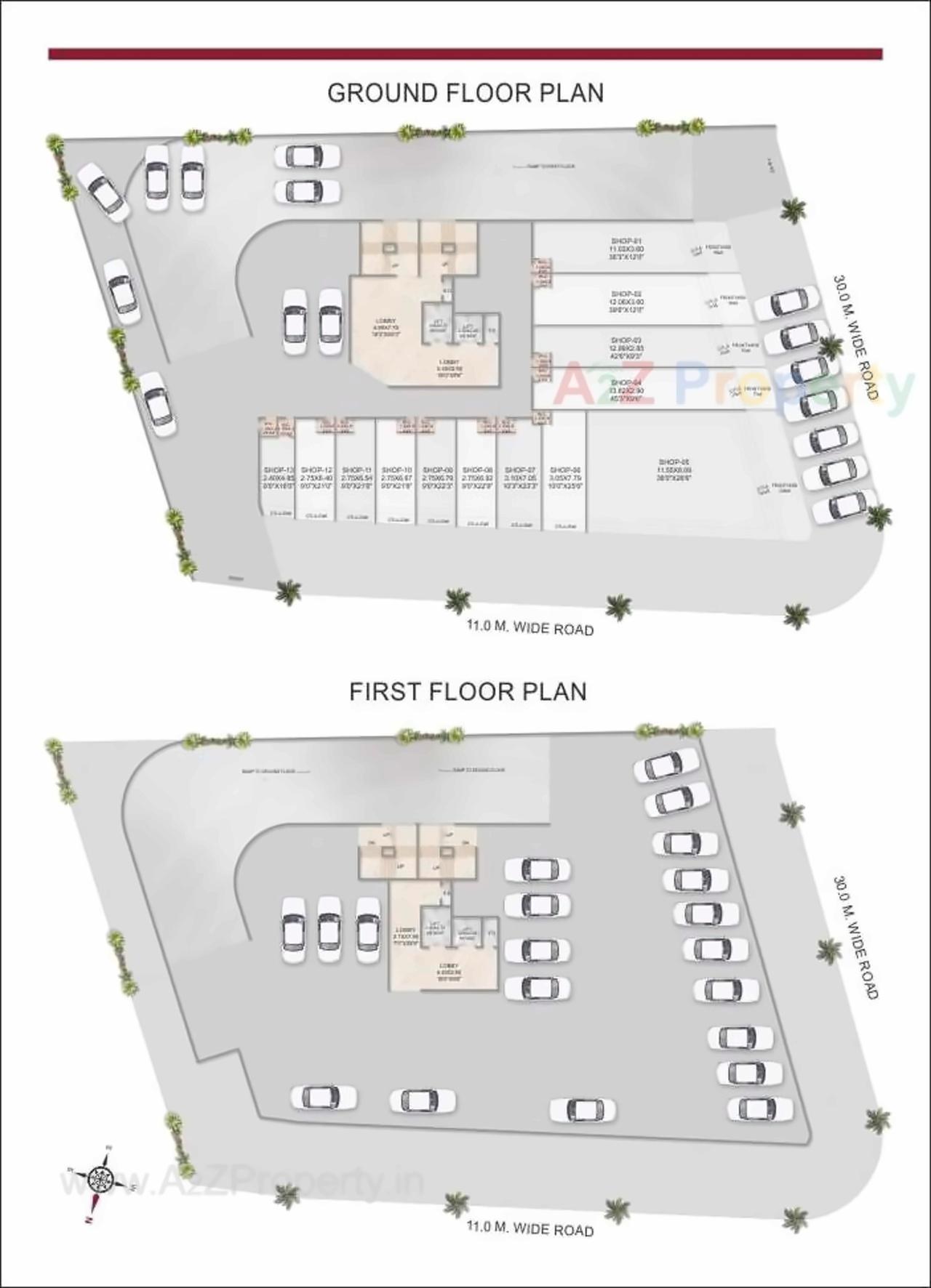 Layout of real estate project Mannat located at Navi-mumbai-m-corp, Thane, Maharashtra