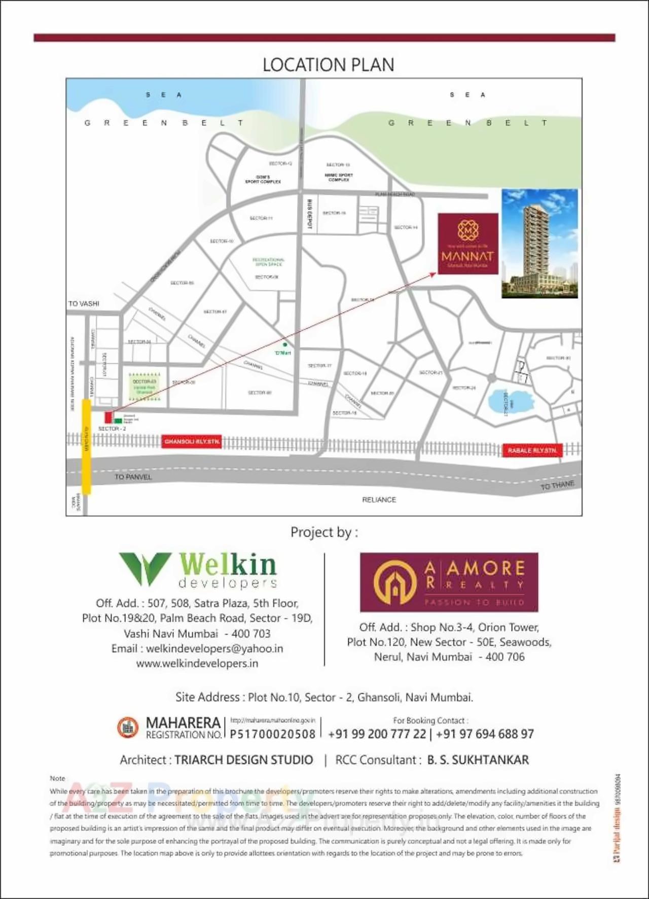  of real estate project Mannat located at Navi-mumbai-m-corp, Thane, Maharashtra