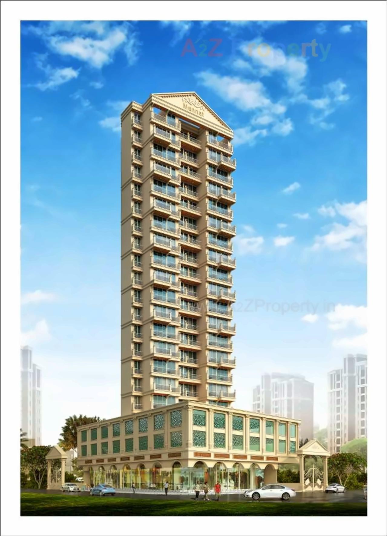 3D Elevation of real estate project Mannat located at Navi-mumbai-m-corp, Thane, Maharashtra