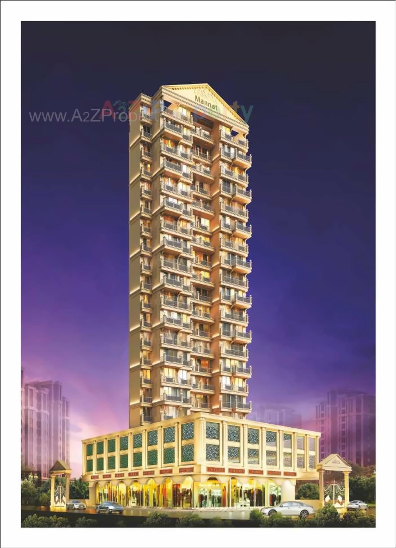 3D Elevation of real estate project Mannat located at Navi-mumbai-m-corp, Thane, Maharashtra