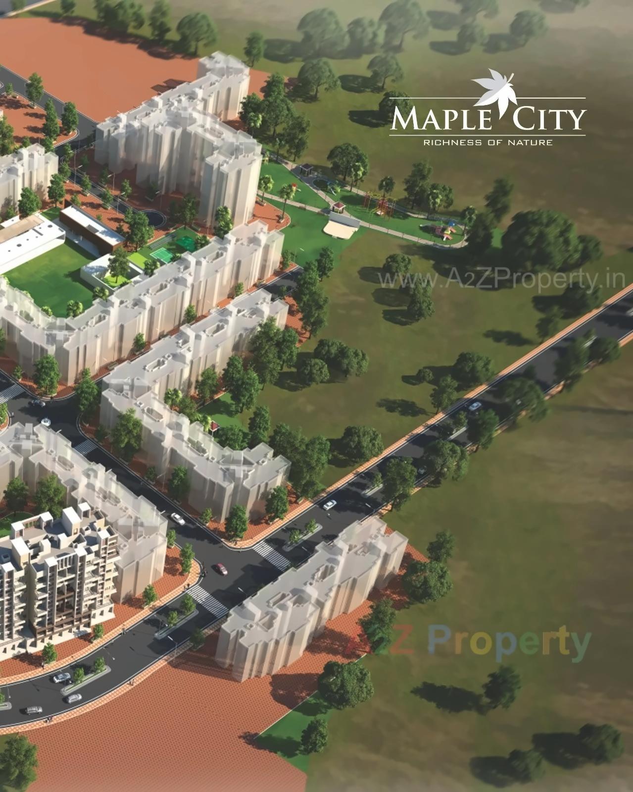 3D Elevation of real estate project Maple City located at Badlapur-m-cl, Thane, Maharashtra