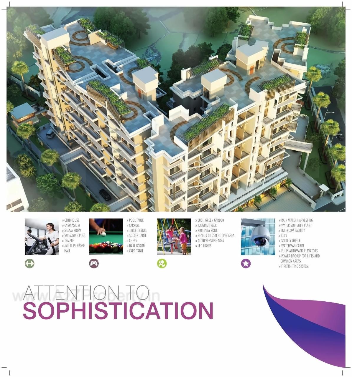 3D Elevation of real estate project Meera Park Royale located at Ambarnathm-cl, Thane, Maharashtra