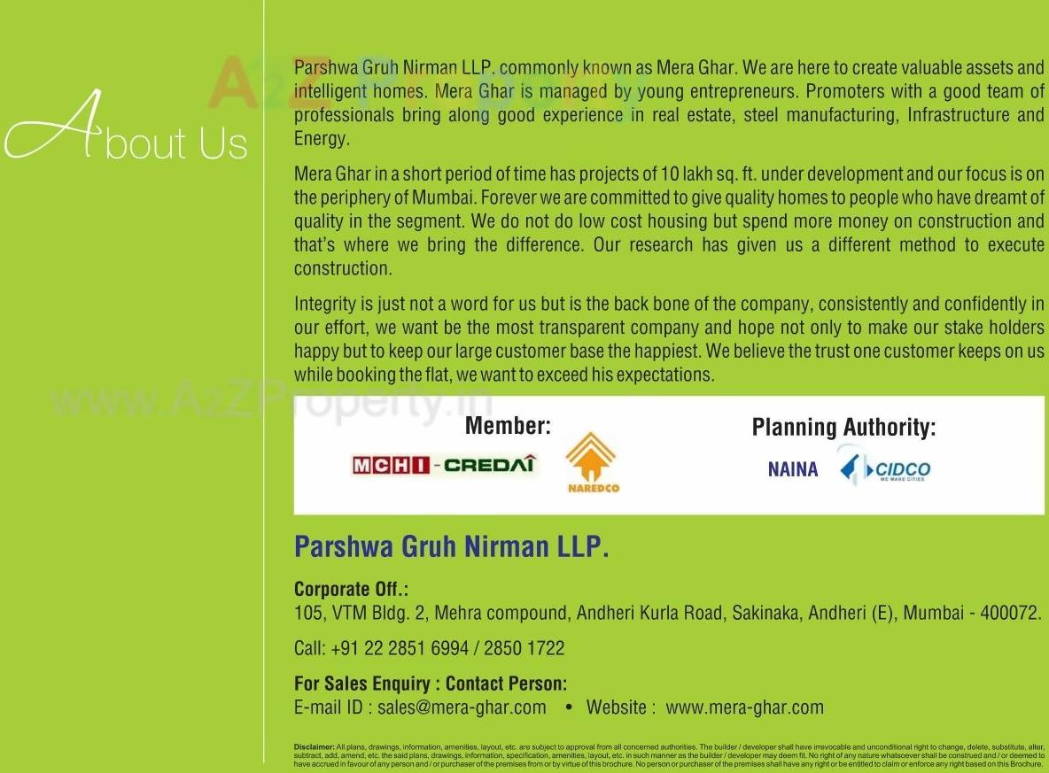  of real estate project Mera Ghar located at Nighu, Thane, Maharashtra