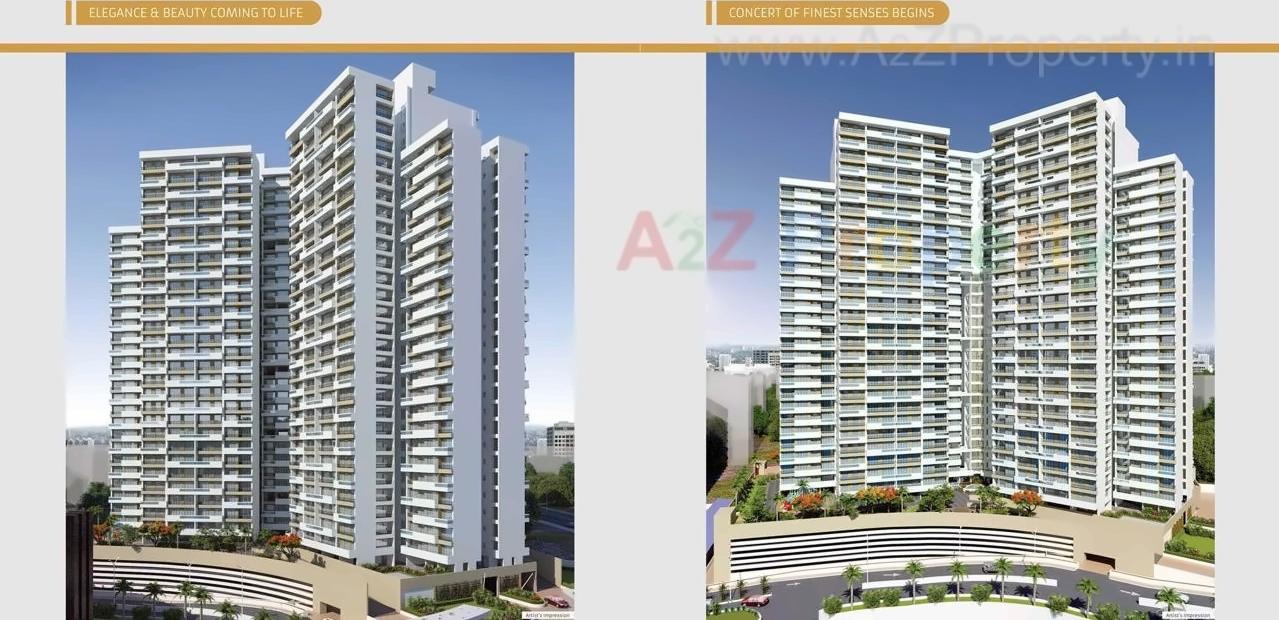 3D Elevation of real estate project Metro Grande Tower located at Netivali, Thane, Maharashtra