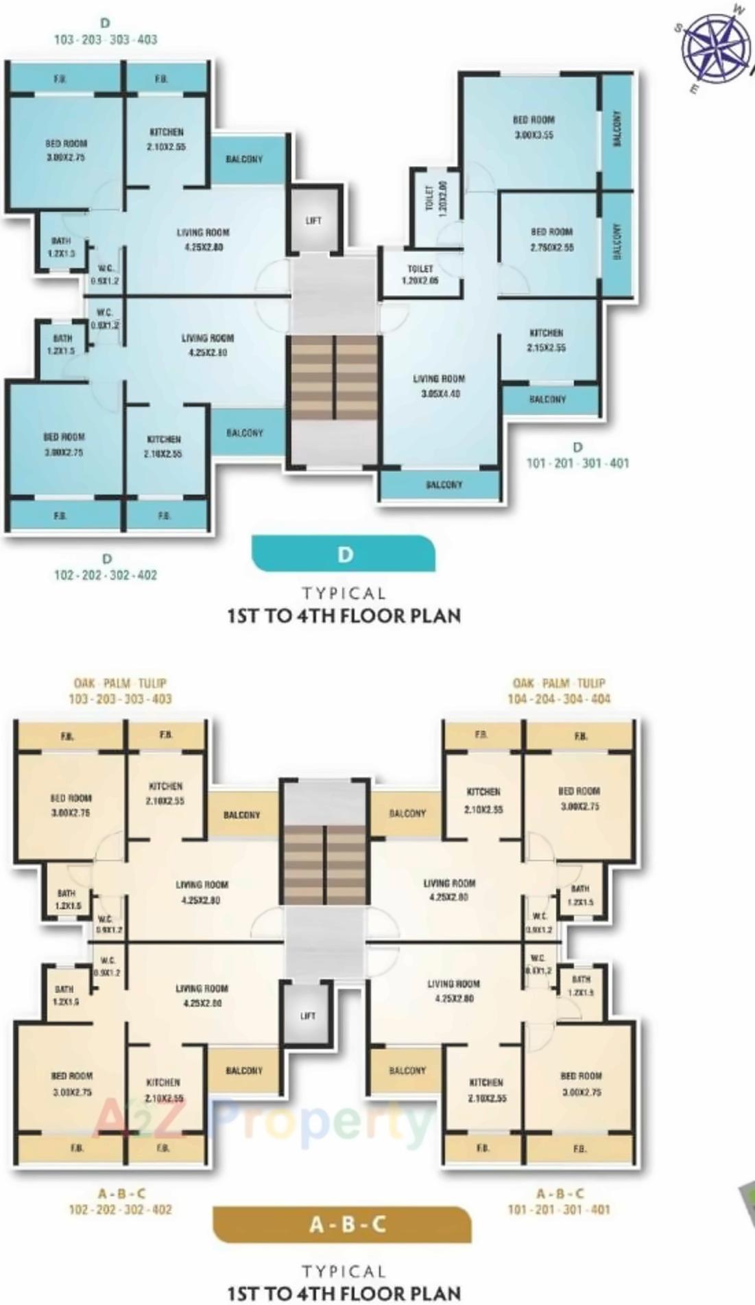 Layout of real estate project Mirador Utsav located at Vehloli, Thane, Maharashtra