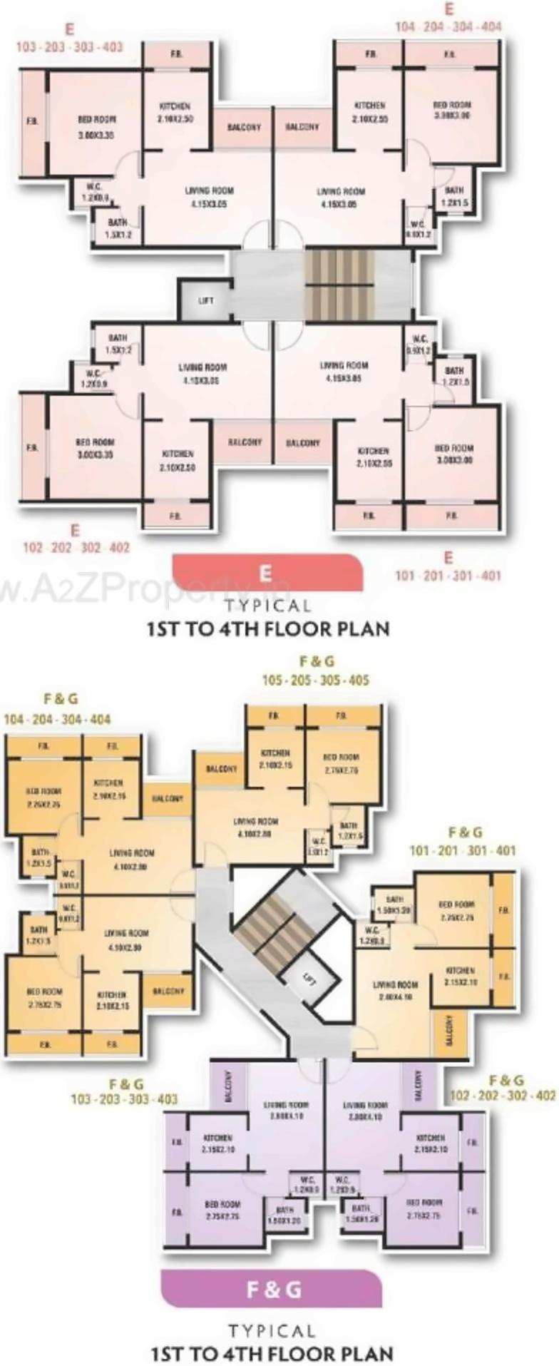 Layout of real estate project Mirador Utsav located at Vehloli, Thane, Maharashtra