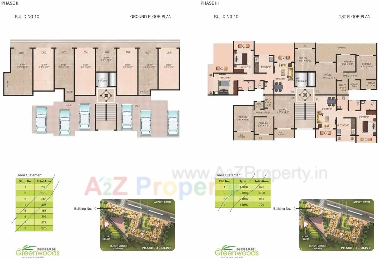 Layout of real estate project Mohan Greenwoods located at Badlapur-m-cl, Thane, Maharashtra