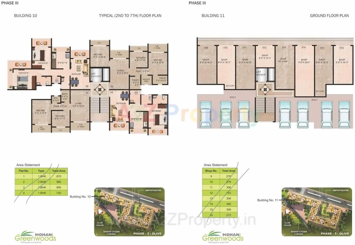 Layout of real estate project Mohan Greenwoods located at Badlapur-m-cl, Thane, Maharashtra
