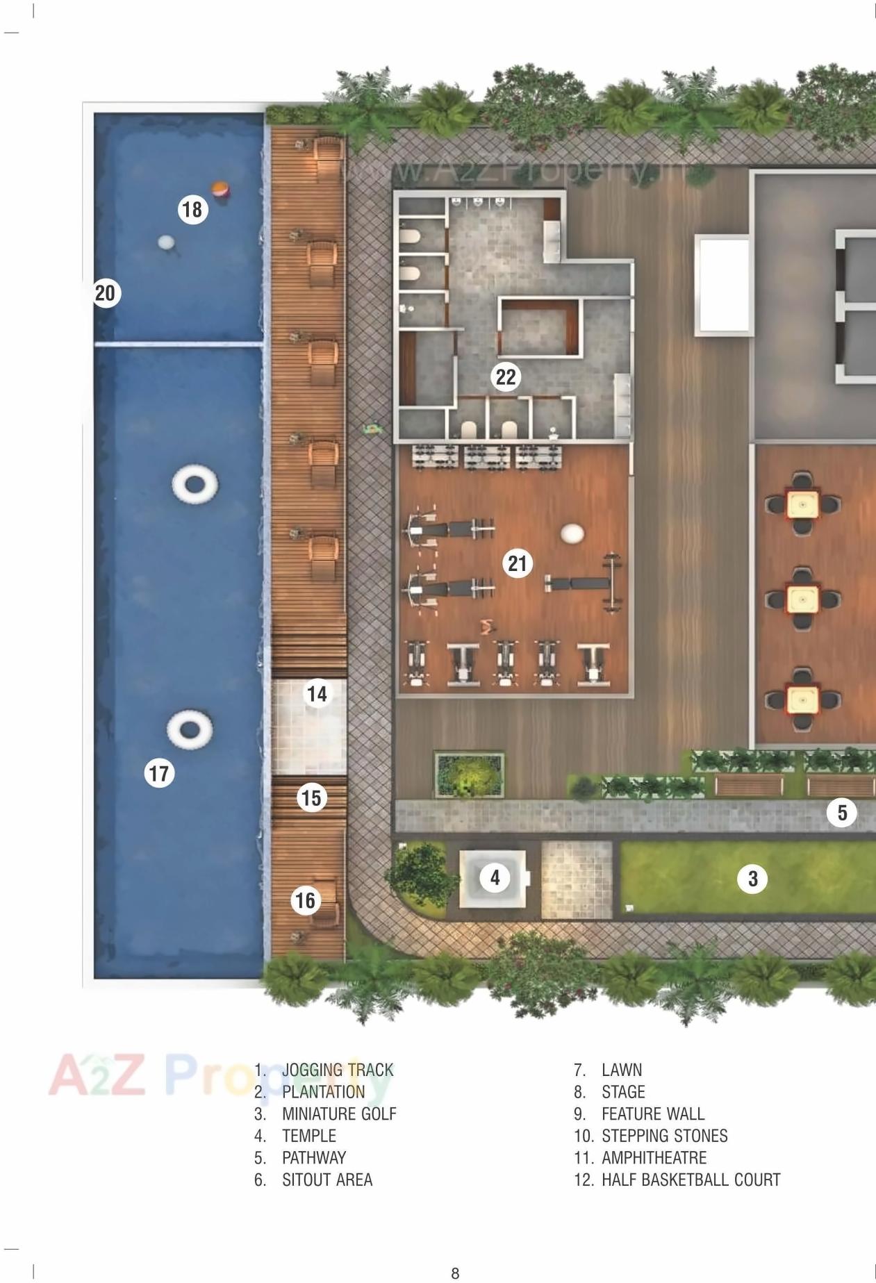 Layout of real estate project Mohan Palms located at Navi-mumbai-m-corp, Thane, Maharashtra
