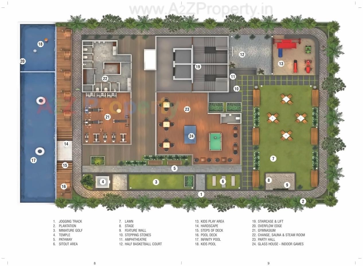 Layout of real estate project Mohan Palms located at Navi-mumbai-m-corp, Thane, Maharashtra