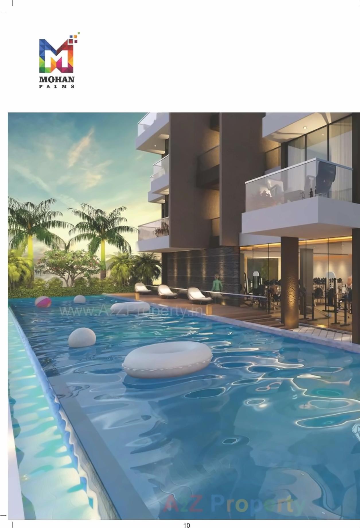 3D Elevation of real estate project Mohan Palms located at Navi-mumbai-m-corp, Thane, Maharashtra