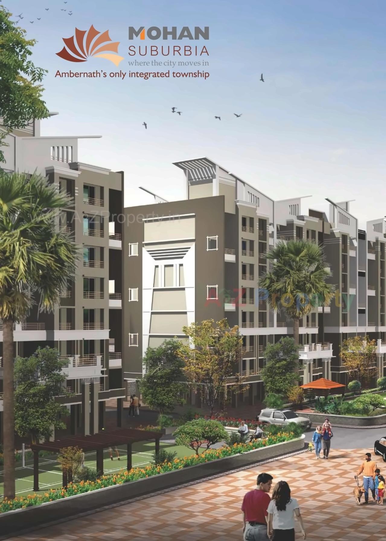 3D Elevation of real estate project Mohan Suburbia Iv located at Ambarnathm-cl, Thane, Maharashtra