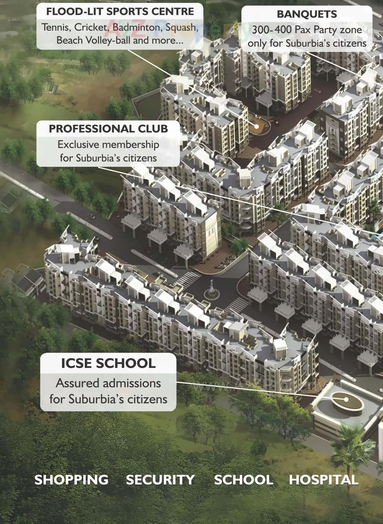 3D Elevation of real estate project Mohan Suburbia Iv located at Ambarnathm-cl, Thane, Maharashtra