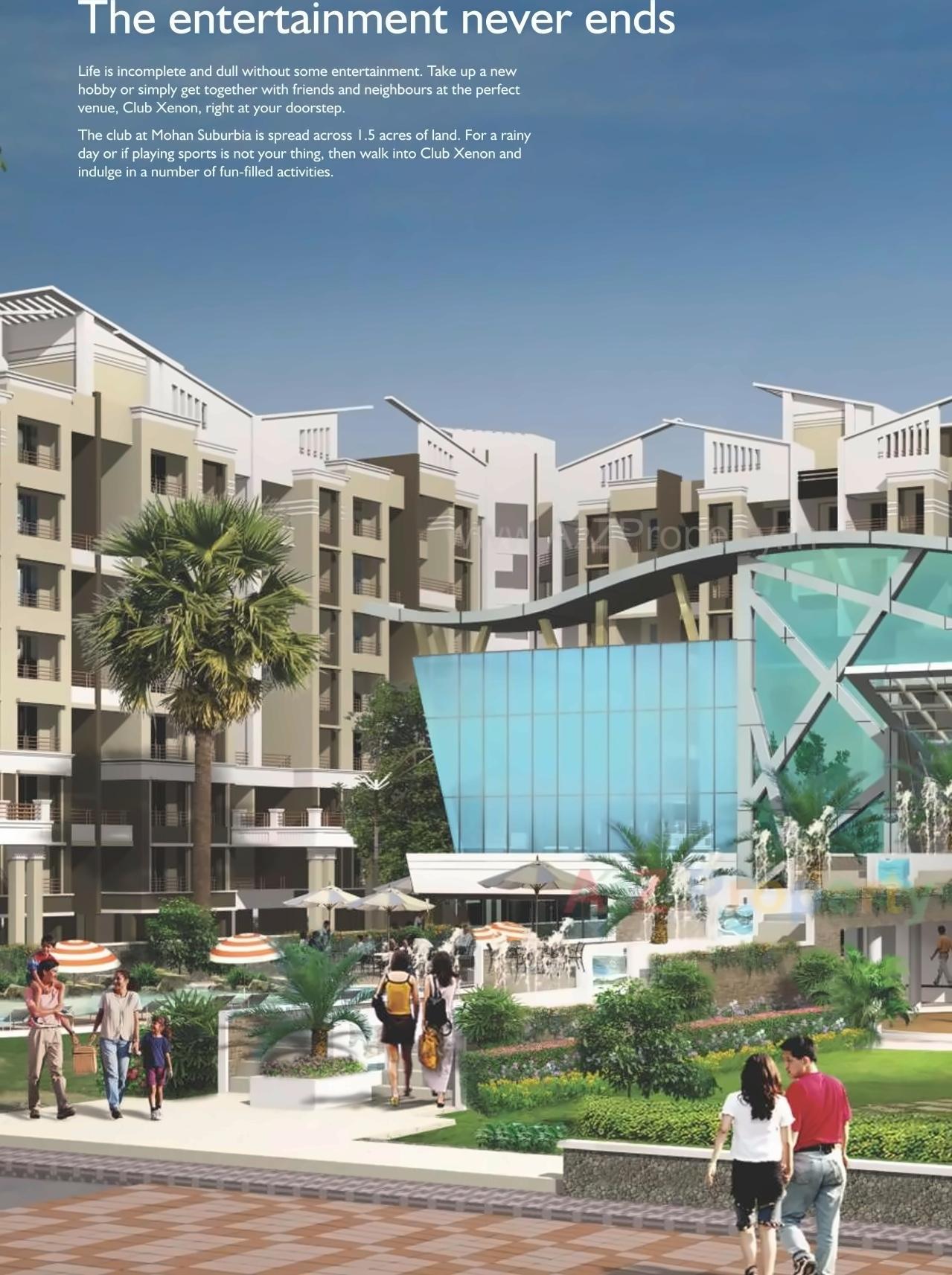 3D Elevation of real estate project Mohan Suburbia Iv located at Ambarnathm-cl, Thane, Maharashtra