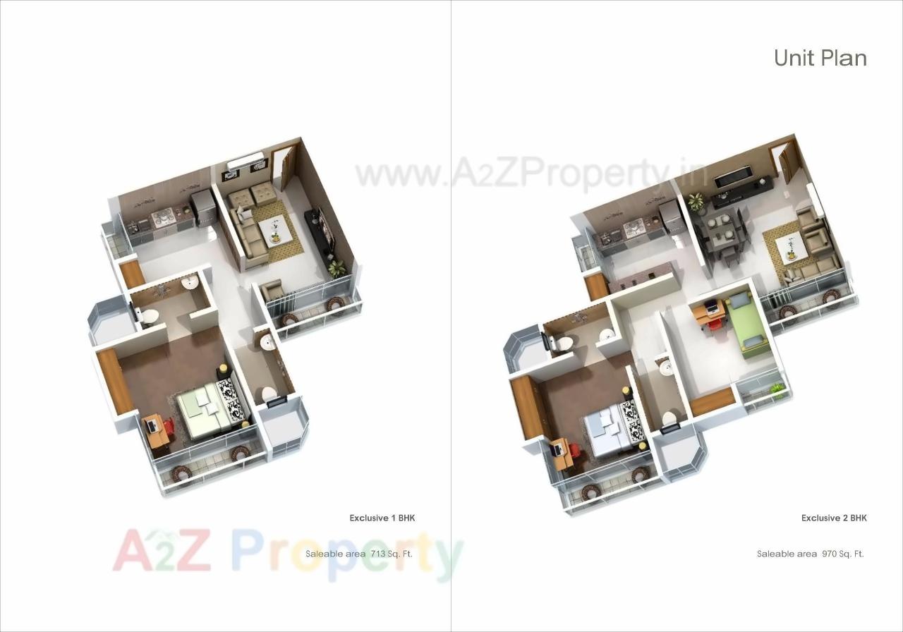 Layout of real estate project Morya Heights located at Thane-m-corp, Thane, Maharashtra