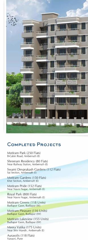 Elevation of real estate project Motiram Puram located at Badlapur-m-cl, Thane, Maharashtra