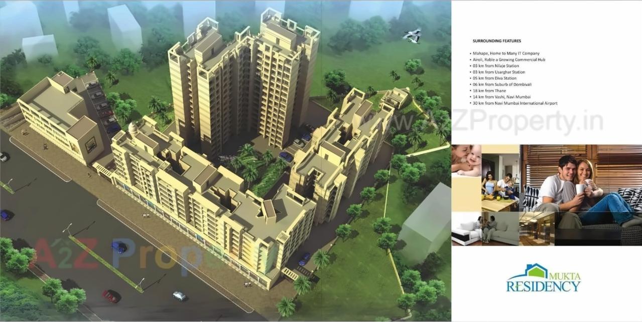 3D Elevation of real estate project Mukta Residency located at Thane-m-corp, Thane, Maharashtra
