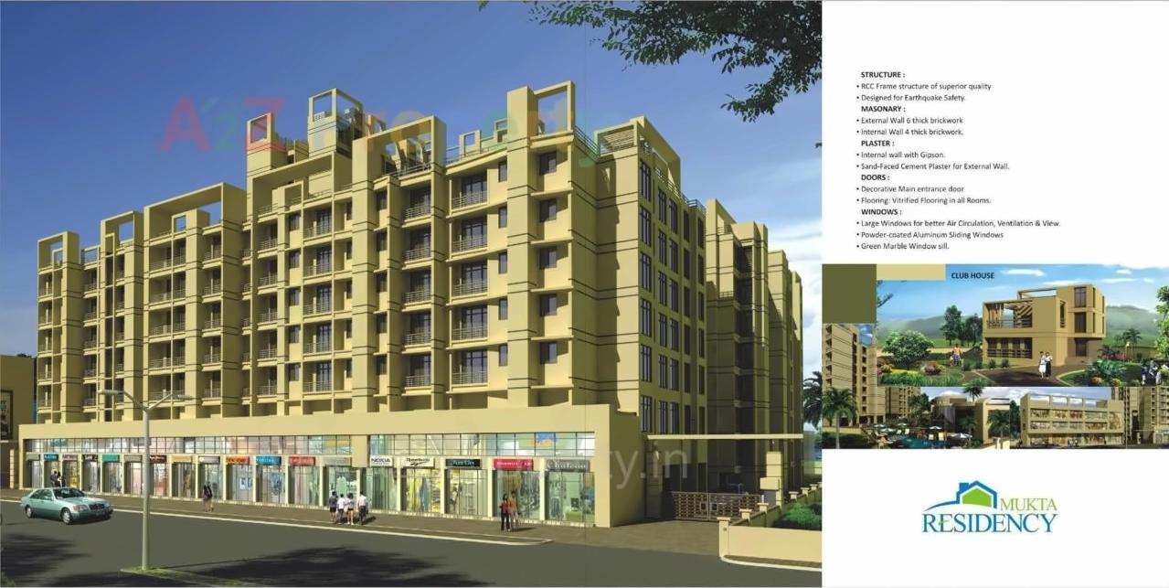 3D Elevation of real estate project Mukta Residency located at Thane-m-corp, Thane, Maharashtra