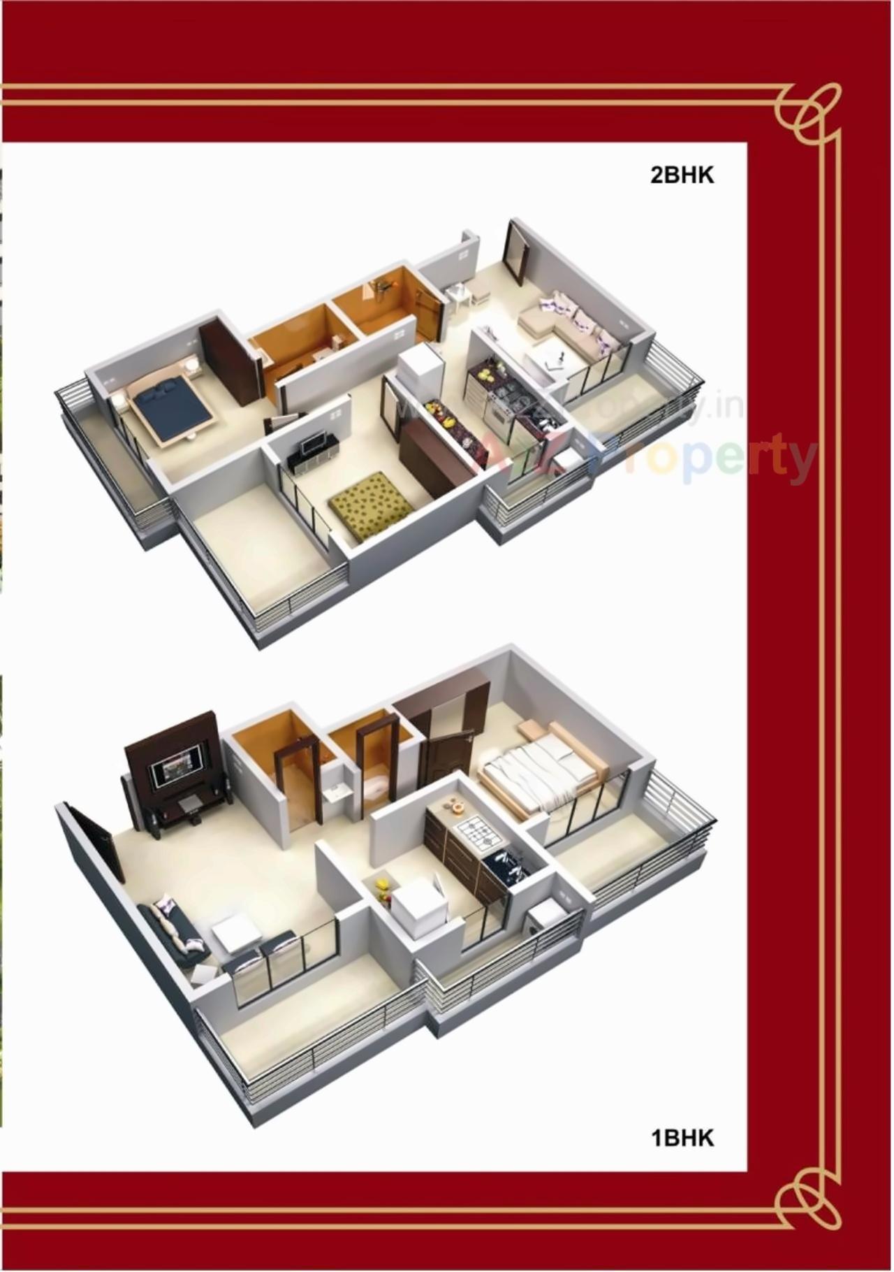 Layout of real estate project Mukul Palms located at Ambarnath-r, Thane, Maharashtra