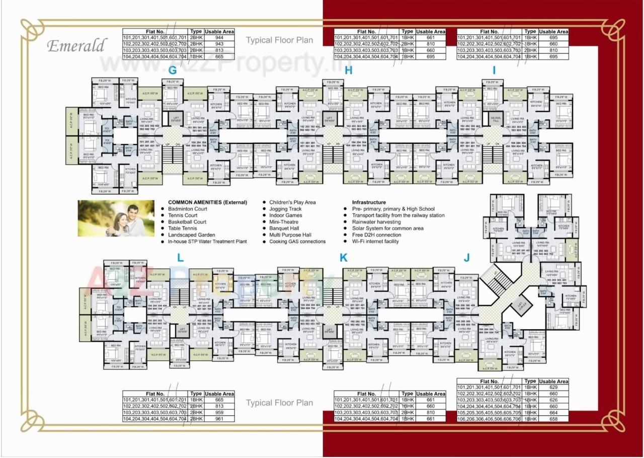 Layout of real estate project Mukul Palms located at Ambarnath-r, Thane, Maharashtra