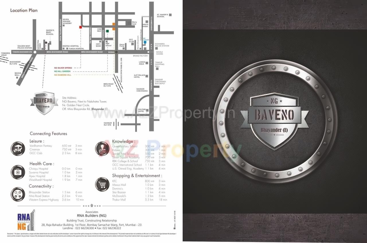 Layout of real estate project N G Baveno located at Mirabhayandar-m-corp, Thane, Maharashtra