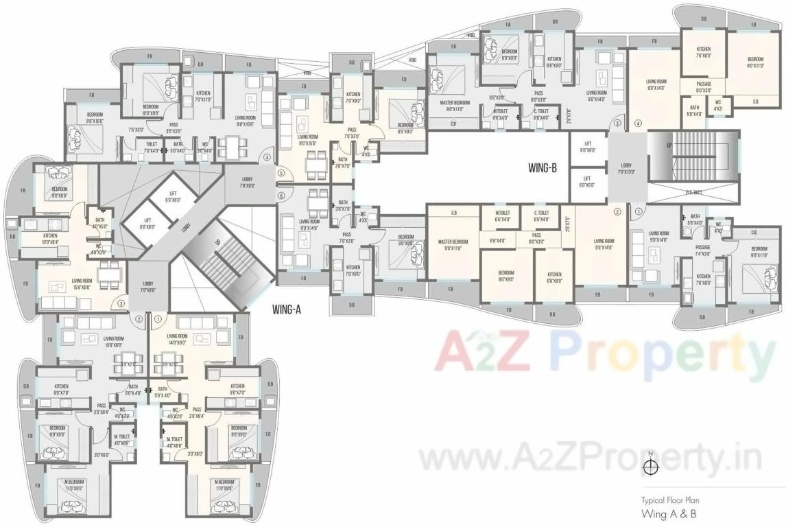 Layout of real estate project N G Canary located at Mirabhayandar-m-corp, Thane, Maharashtra
