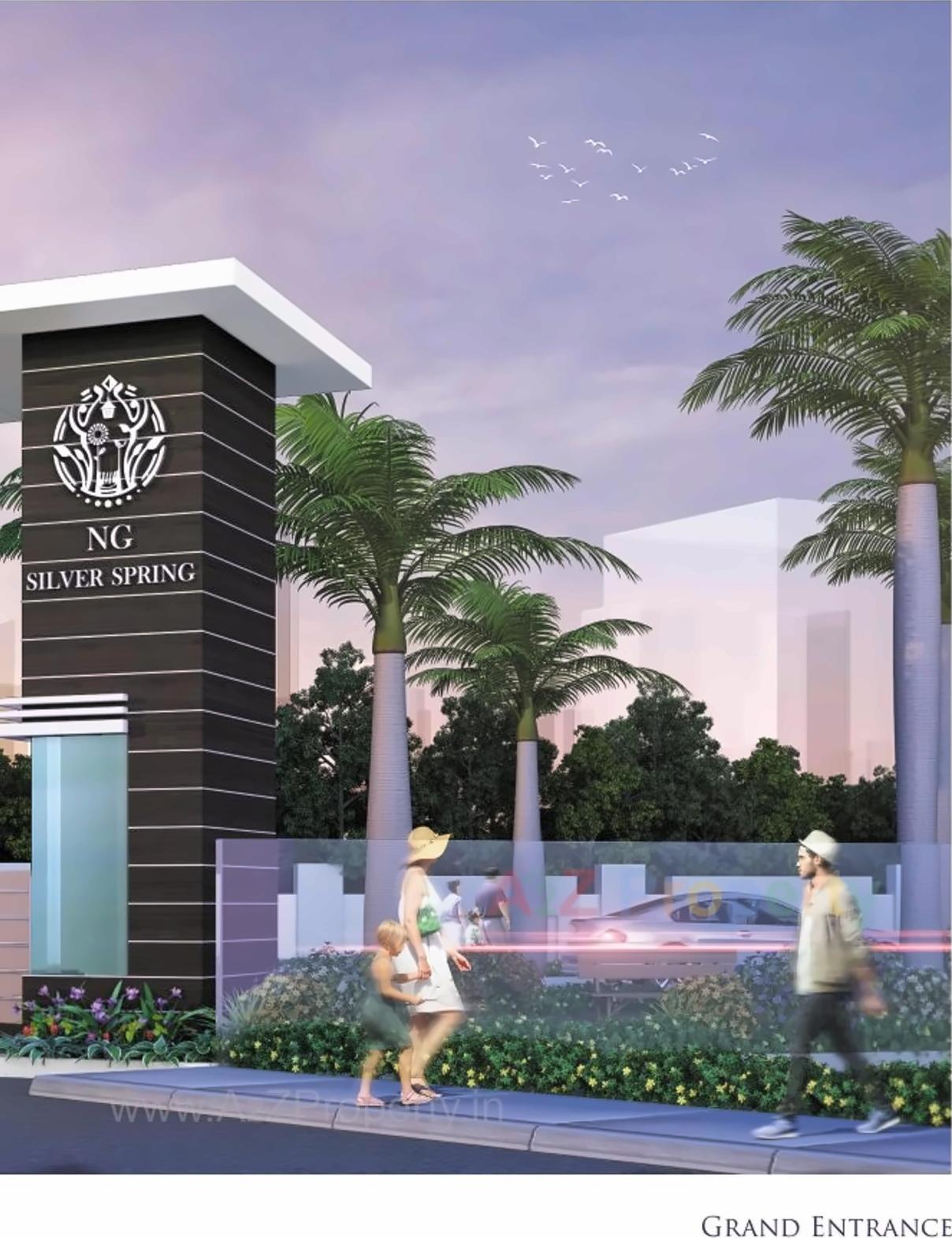 3D Elevation of real estate project N G Silver Spring located at Mirabhayandar-m-corp, Thane, Maharashtra