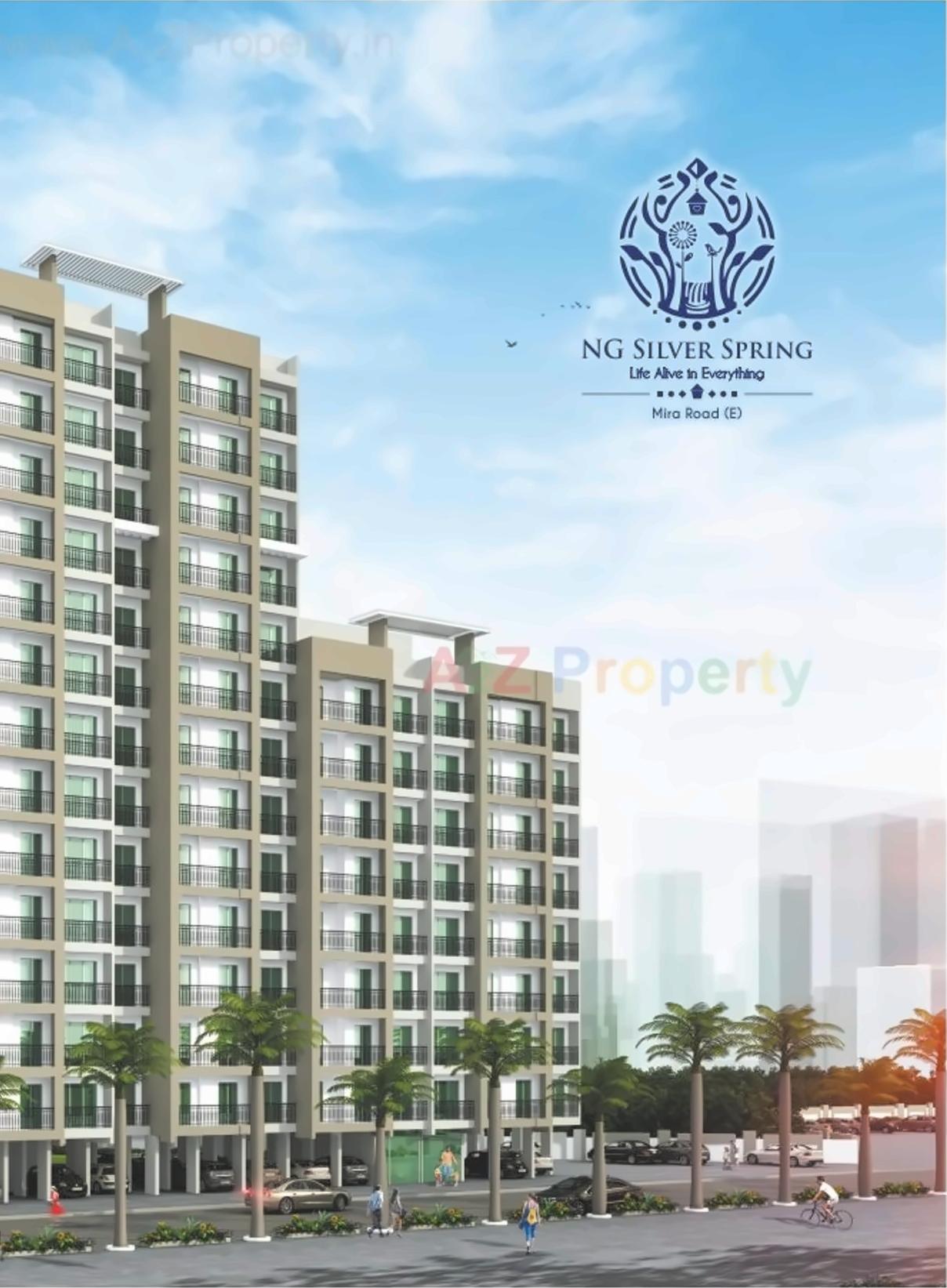 3D Elevation of real estate project N G Silver Spring located at Mirabhayandar-m-corp, Thane, Maharashtra