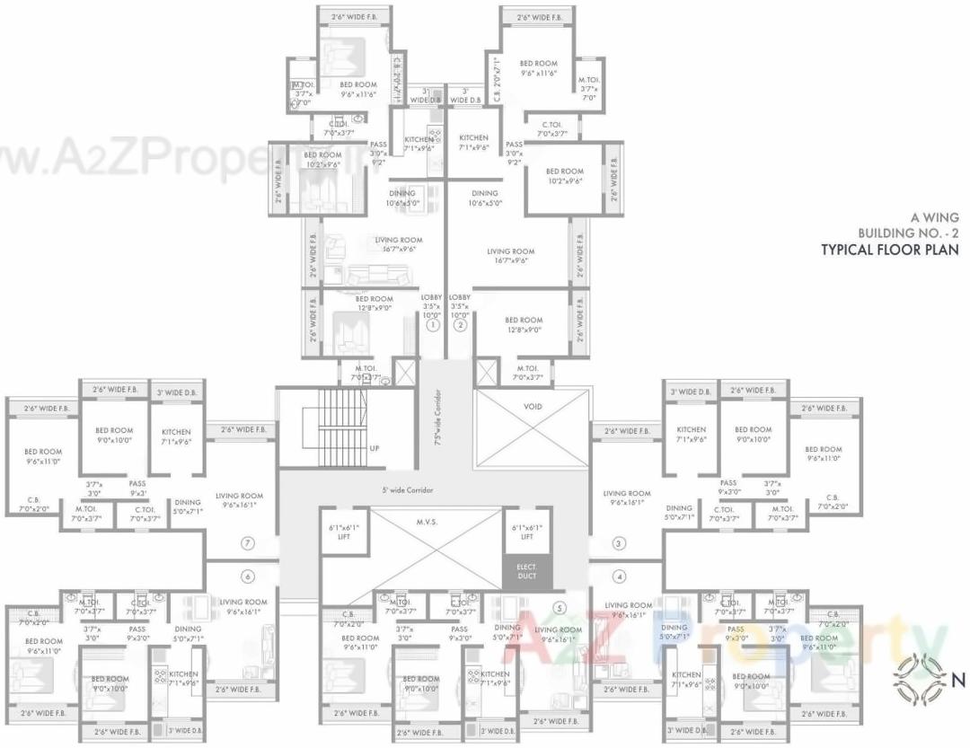 Layout of real estate project N G Silver Spring located at Mirabhayandar-m-corp, Thane, Maharashtra