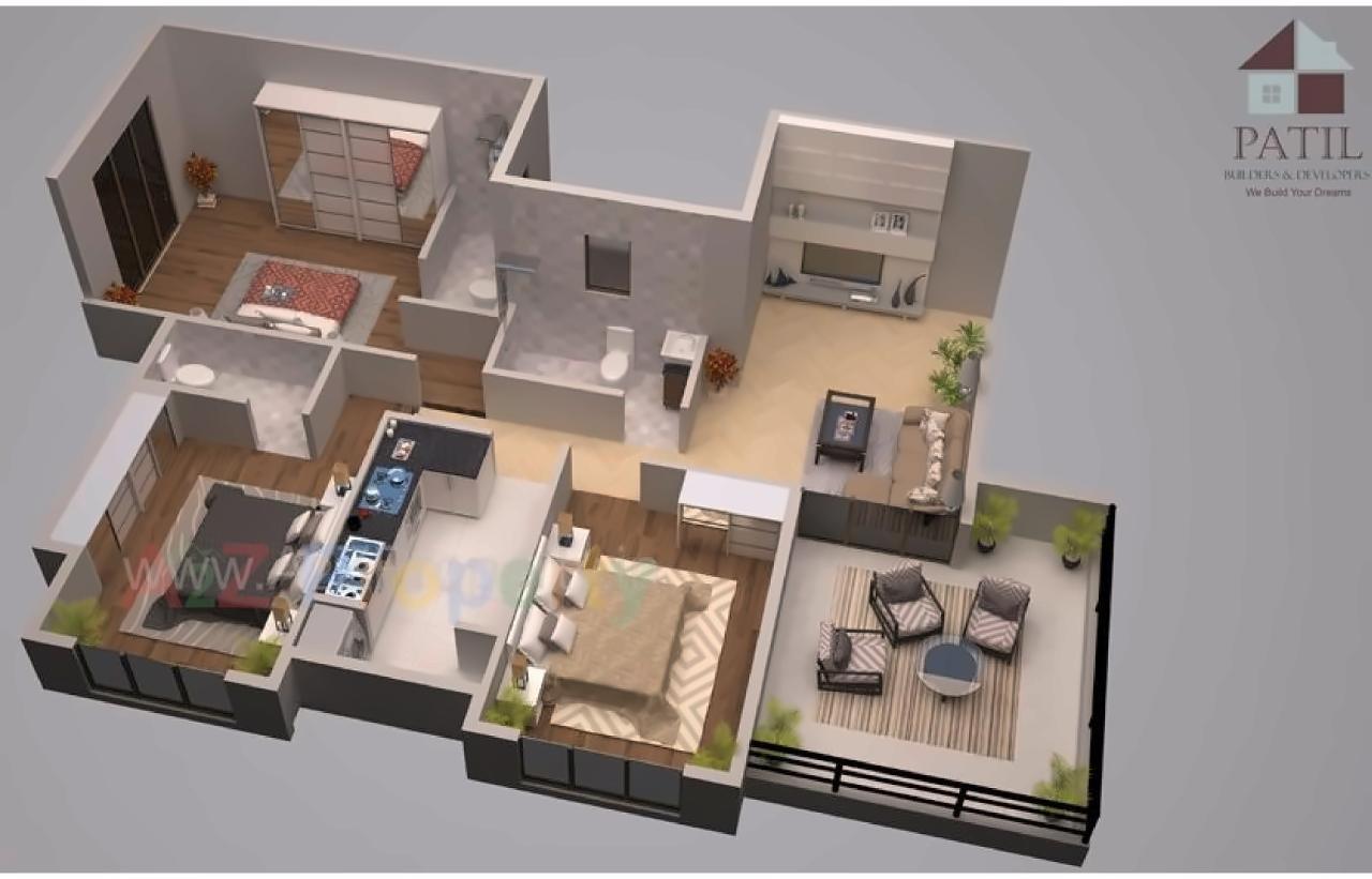 Layout of real estate project Nana Patil Pride located at Khuntavali, Thane, Maharashtra