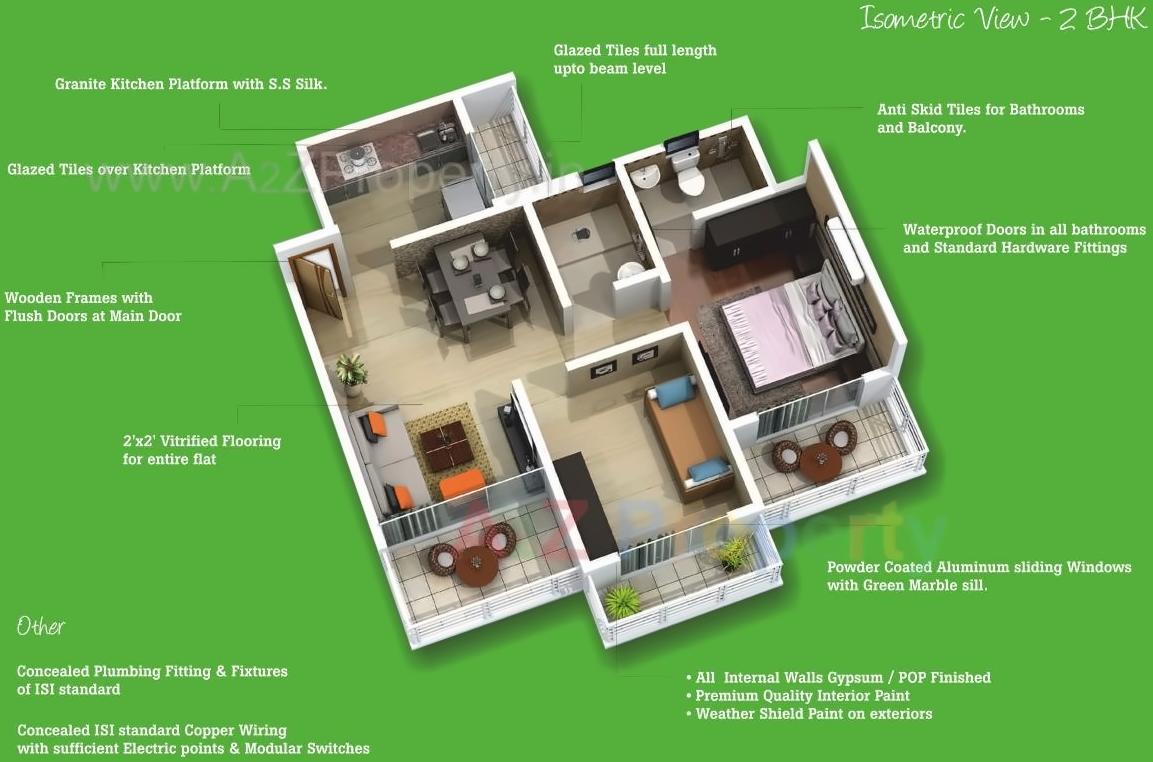 Layout of real estate project Nandadeep Residency located at Navi-mumbai-m-corp, Thane, Maharashtra