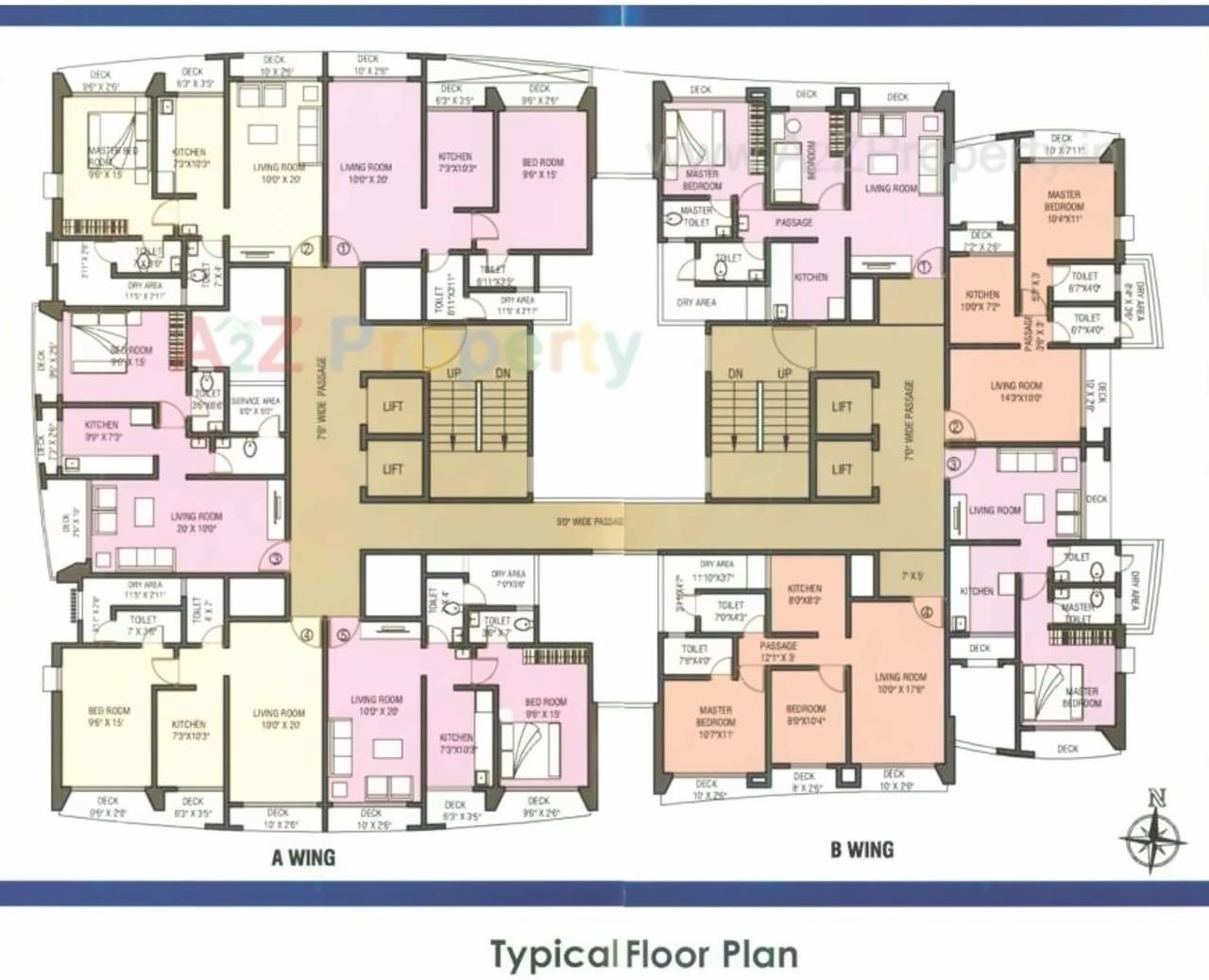 Layout of real estate project Natasha Enclave located at Thane-m-corp, Thane, Maharashtra