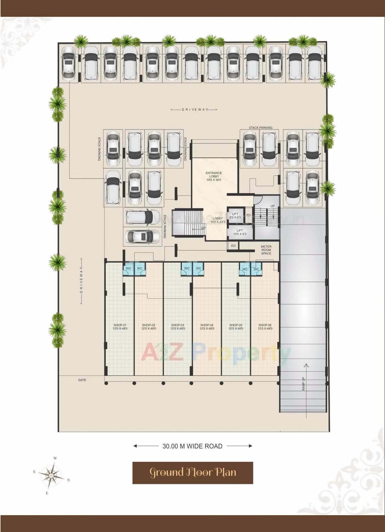 Layout of real estate project Neelkanth Alpine located at Navi-mumbai-m-corp, Thane, Maharashtra