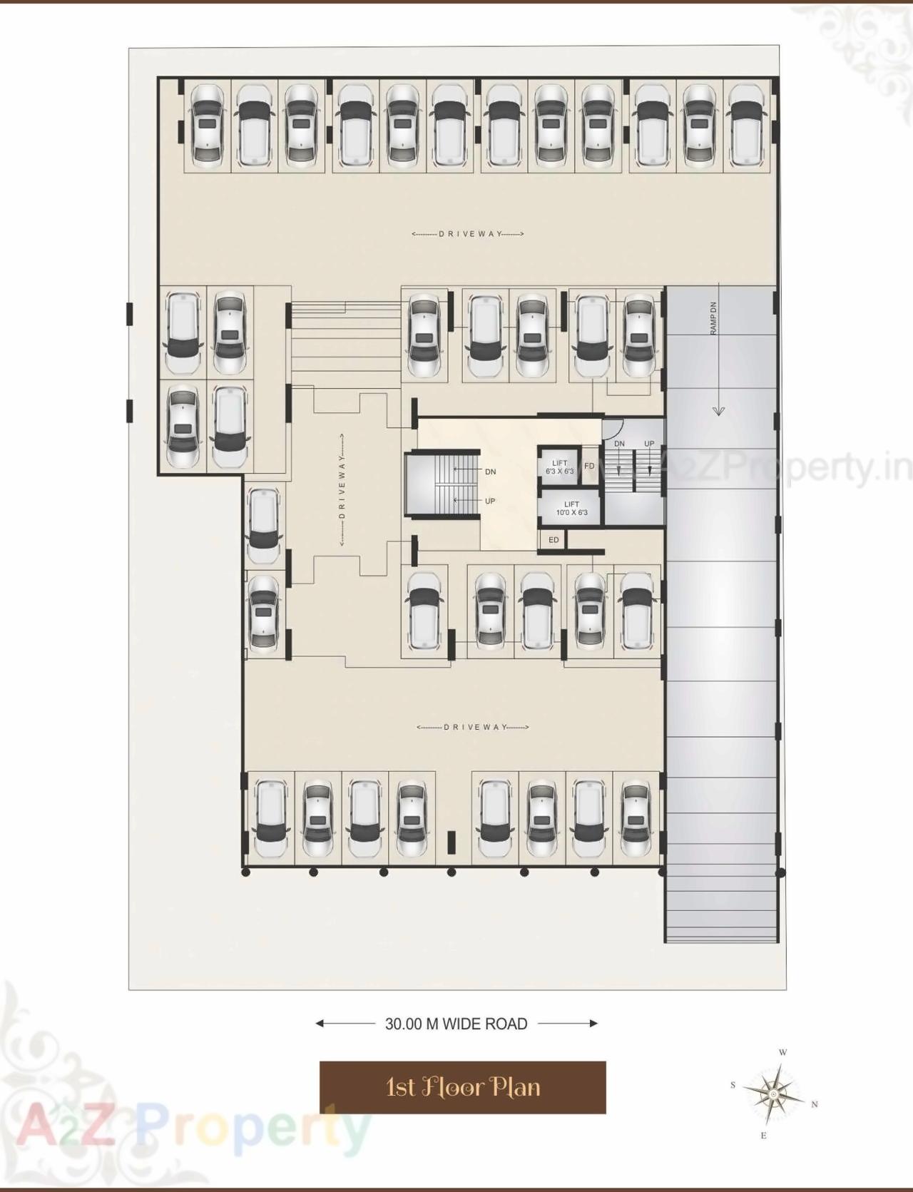 Layout of real estate project Neelkanth Alpine located at Navi-mumbai-m-corp, Thane, Maharashtra