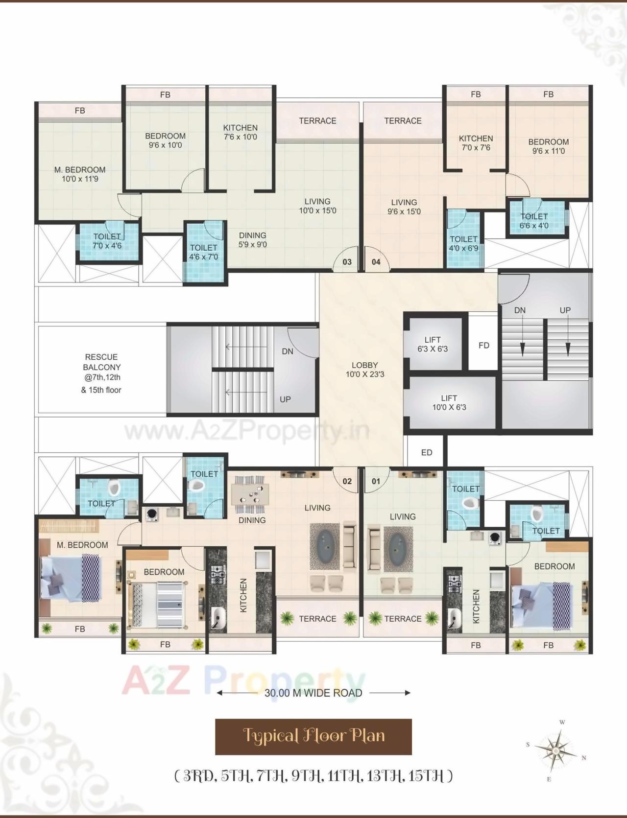 Layout of real estate project Neelkanth Alpine located at Navi-mumbai-m-corp, Thane, Maharashtra